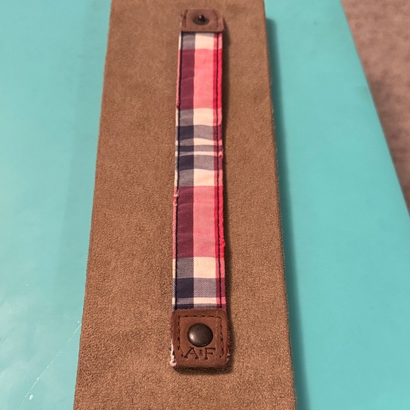 Abercrombie & Fitch Other - Abercrombie & Fitch Red and Blue Checkered Bracelet